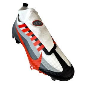 Nike Vapor Edge 360 TB Orange Grey Football Cleats DV0778-004 Men's Size 9.5